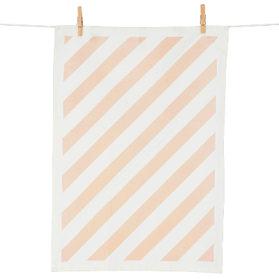 Stripe Tea Towel Rose