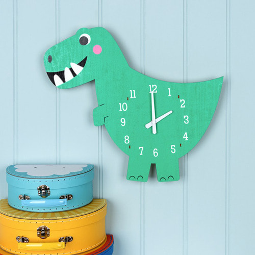 Dinosaur Wooden Wall Clock