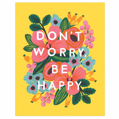 Dont worry be happy poster