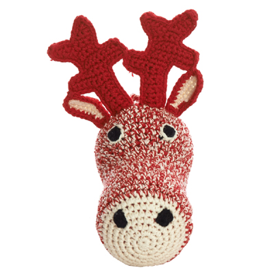 Mini Deer Head Crochet (Red)
